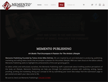 Tablet Screenshot of mementopublishing.com
